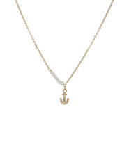 Load image into Gallery viewer, 22 Carat Gold Plated Anchor Necklace Jewellery Ashiana London