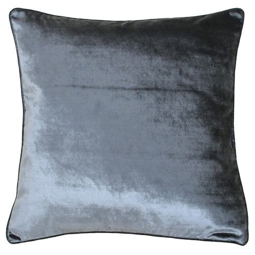 Anthracite Luxe Velvet Cushion Soft Furnishing Riva Home 