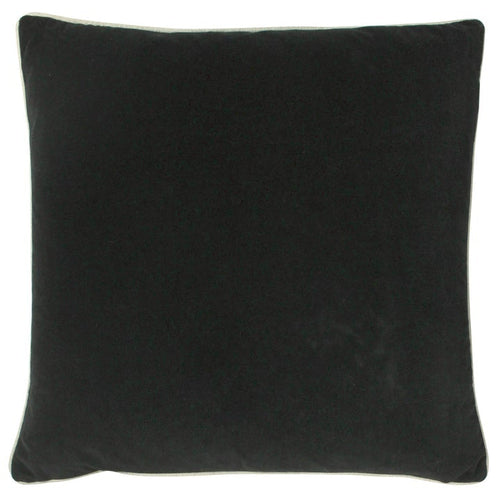 Black Velvet Cohen Cushion Soft Furnishing Riva Home 