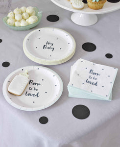 Born to be Loved Plates Party Talking Tables 