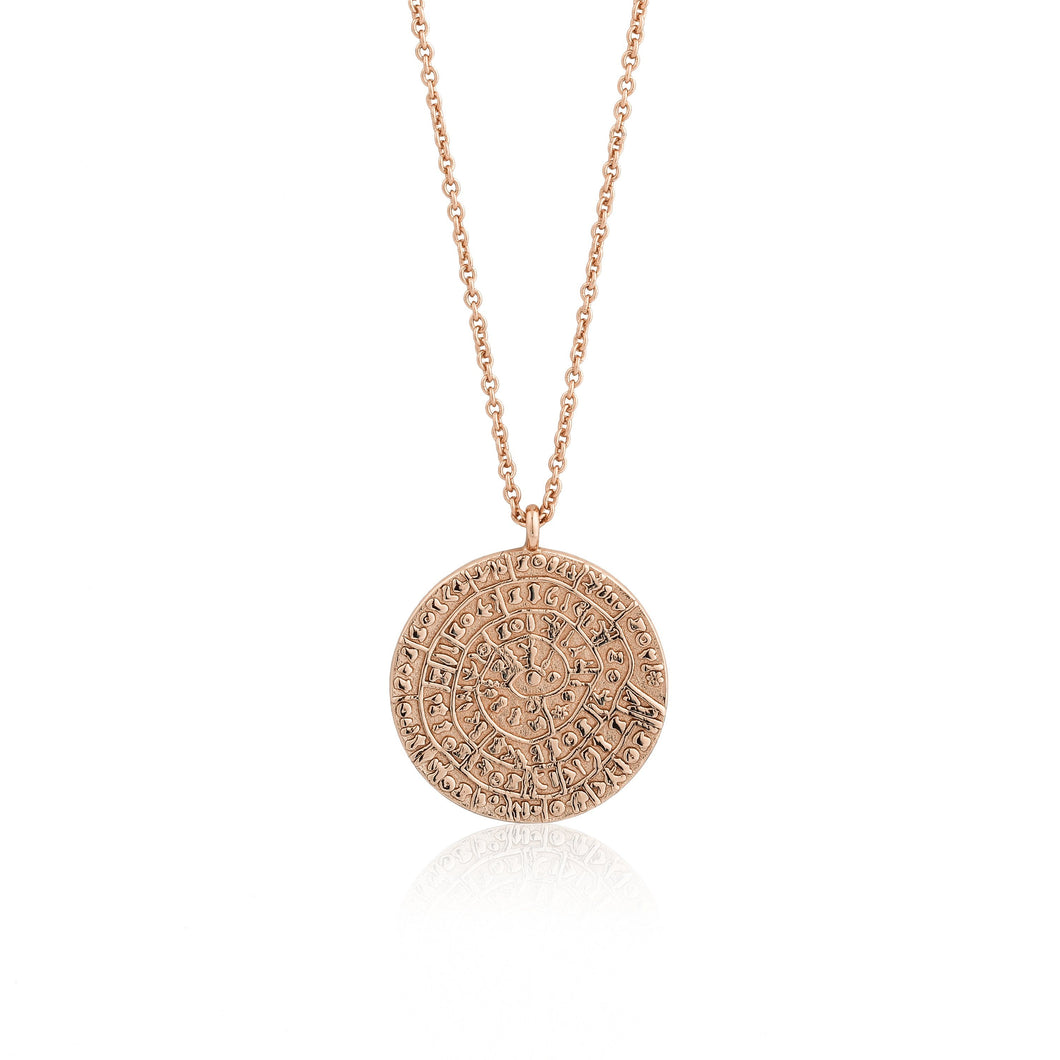 Coins Rose Gold Minoan Necklace Jewellery Ania Haie 