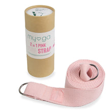 Load image into Gallery viewer, Dusty Pink Yoga Stretch Belt & Mat Carry Gift Ryder