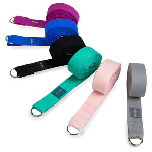Dusty Pink Yoga Stretch Belt & Mat Carry Gift Ryder 