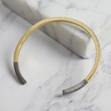 Load image into Gallery viewer, Gold Dipped in Black Bar Bangle Jewellery Lisa Angel