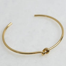Load image into Gallery viewer, Gold Knot Bangle Jewellery Lisa Angel 
