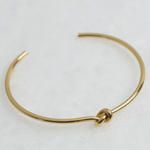 Load image into Gallery viewer, Gold Knot Bangle Jewellery Lisa Angel