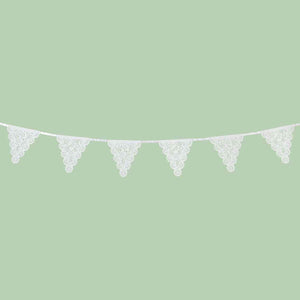Lace Effect White Paper Garland Party Talking Tables 