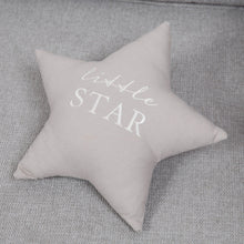 Load image into Gallery viewer, Little Star Grey Linen Cushion Soft Furnishing Widdop 

