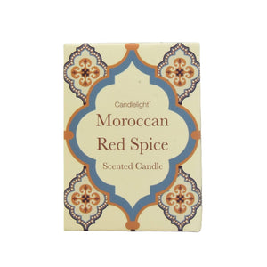 Moroccan Red Spice Candle Home Fragrance Candlelight 