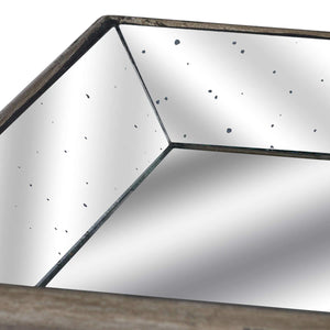 Rectangular Distressed Mirrored Tray Homeware Hill Interiors 