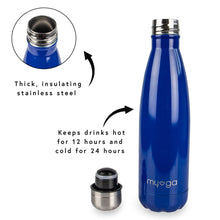 Load image into Gallery viewer, Royal Blue 500ml Drinks Bottle Gift Ryder 
