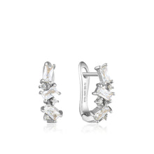 Load image into Gallery viewer, Silver Cluster Huggie Earrings Jewellery Ania Haie 
