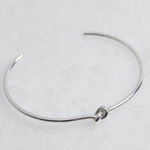 Load image into Gallery viewer, Silver Knot Bangle Jewellery Lisa Angel 
