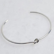 Load image into Gallery viewer, Silver Knot Bangle Jewellery Lisa Angel