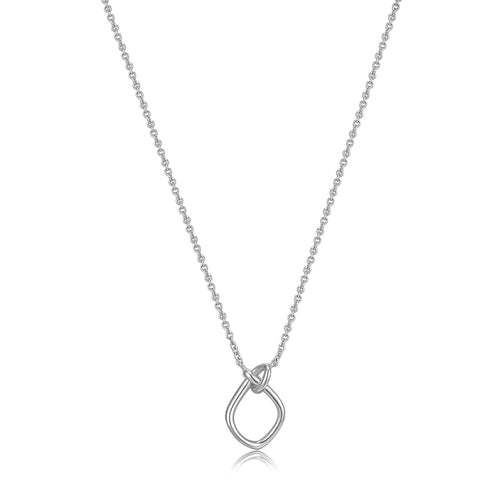 Silver Knot Pendant Necklace Jewellery Ania Haie 