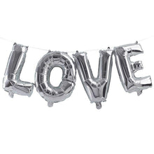 Load image into Gallery viewer, Silver Love Balloon Bunting Party Ginger Ray 
