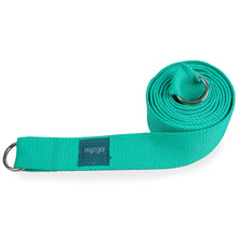 Load image into Gallery viewer, Turquoise Yoga Stretch Belt and Mat Carry Gift Ryder