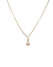 Load image into Gallery viewer, 22 Carat Gold Plated Anchor Necklace Jewellery Ashiana London 
