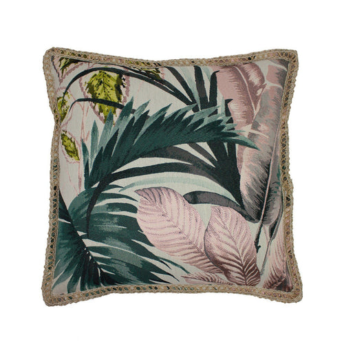 Amazon Jungle Blush Cushion Soft Furnishing Riva Home 