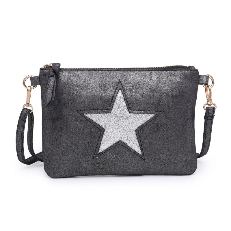 Black Star Clutch Bag Accessories House of Milan 