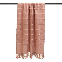Load image into Gallery viewer, Blush Textured Throw Soft Furnishing Riva Home 
