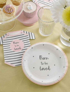 Born to be Loved Romper Napkins Party Talking Tables 