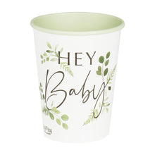 Load image into Gallery viewer, Botanical Hey Baby Shower Cups Party Ginger Ray 
