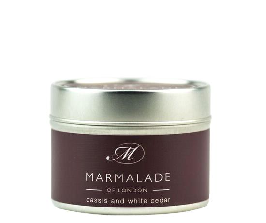Cassis and White Cedar Tin Candle Home Fragrance Marmalade 