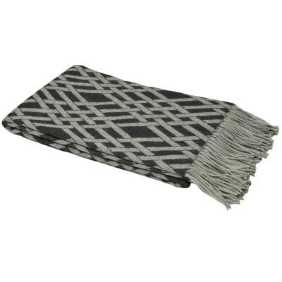 Charcoal Madison Throw Soft Furnishing Riva Home 