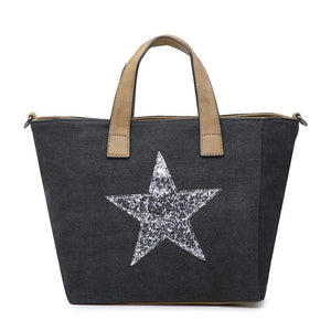 Charcoal Star Handbag Accessories House of Milan 