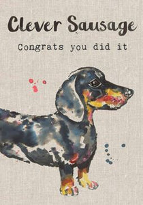 Clever Sausage Card Stationery Sarah Kelleher 