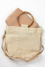 Load image into Gallery viewer, Cream Woven Bag Accessories Miss Shorthair 
