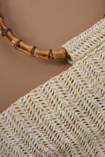 Load image into Gallery viewer, Cream Woven Bag Accessories Miss Shorthair 
