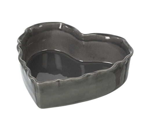 Dark Grey Heart Baker Dish Homeware Parlane 