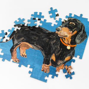 Double Sided Dachshund Puzzle Gift Talking Tables 