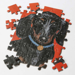 Double Sided Dachshund Puzzle Gift Talking Tables 