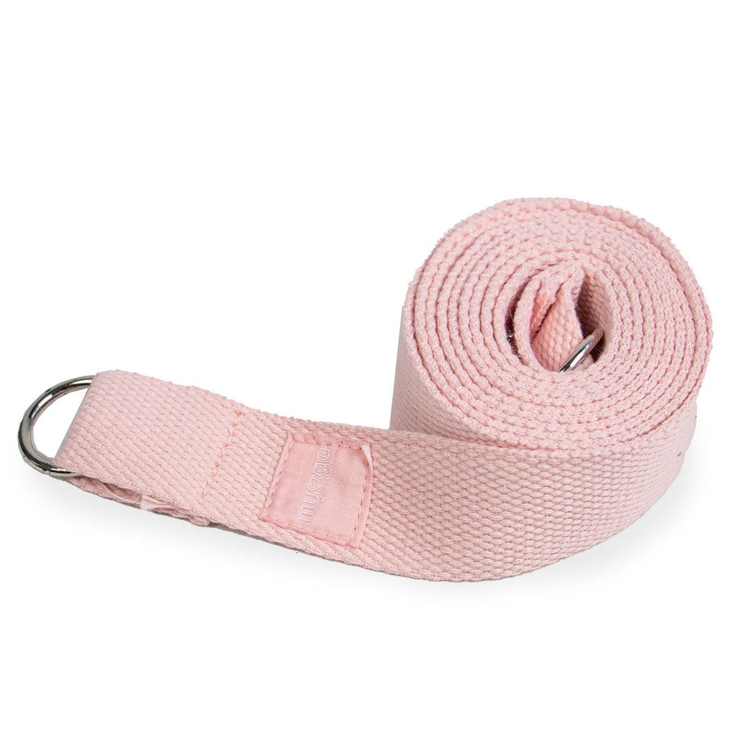 Dusty Pink Yoga Stretch Belt & Mat Carry Gift Ryder 