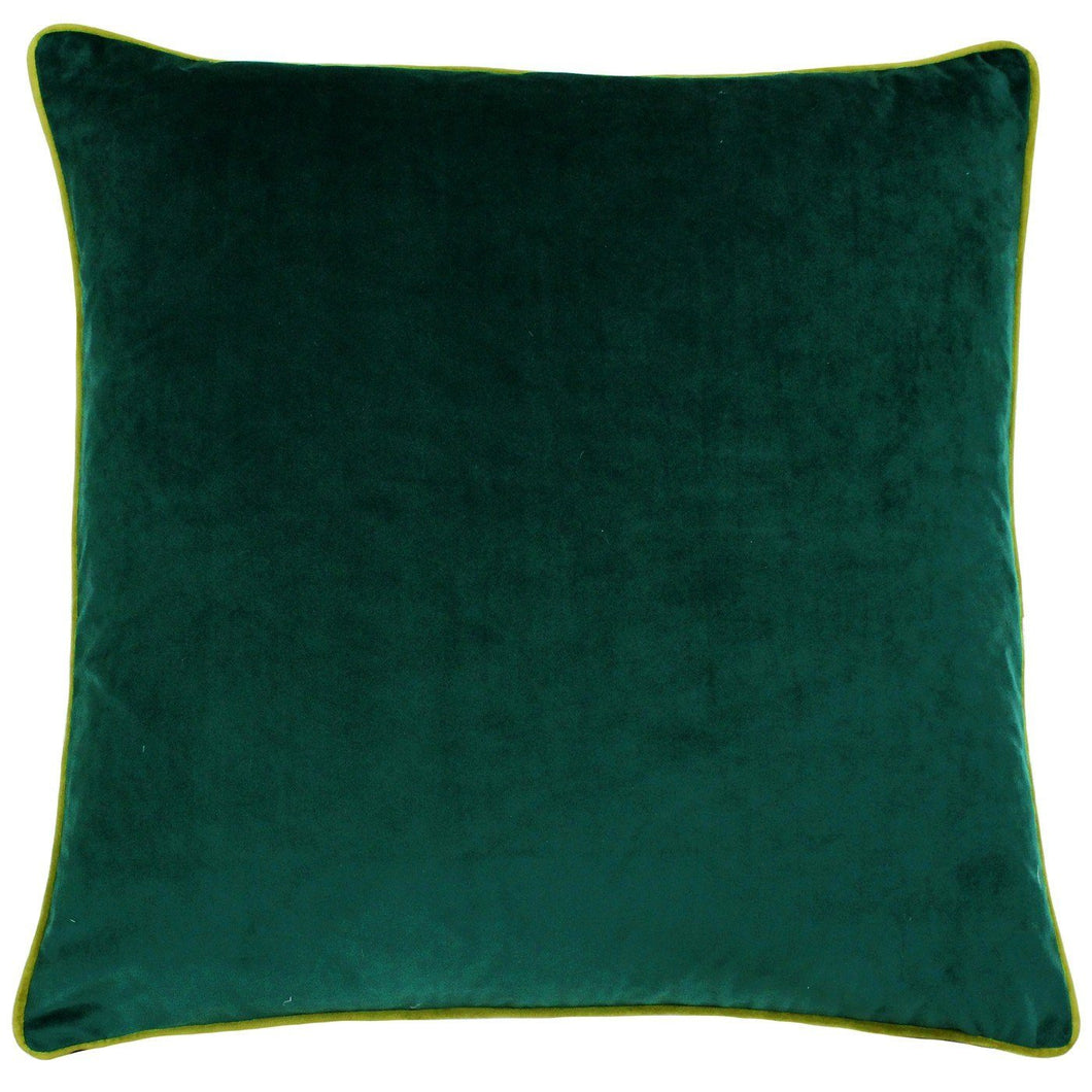 Emerald and Moss Velvet Cushion Soft Furnishing Riva Home 