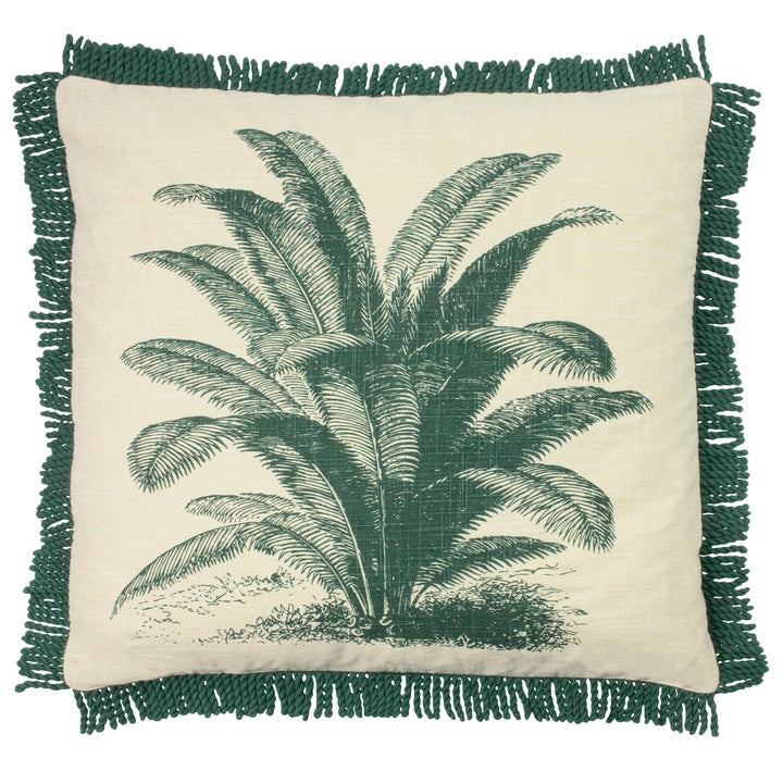 Emerald Palm Cushion Soft Furnishing Riva Home 