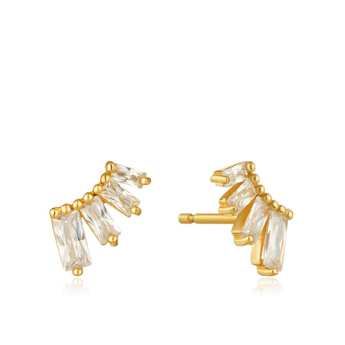 Glow Getter Gold Bar Earrings Jewellery Ania Haie 