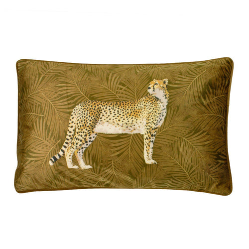 Gold Cheetah Cushion Soft Furnishing Riva Home 