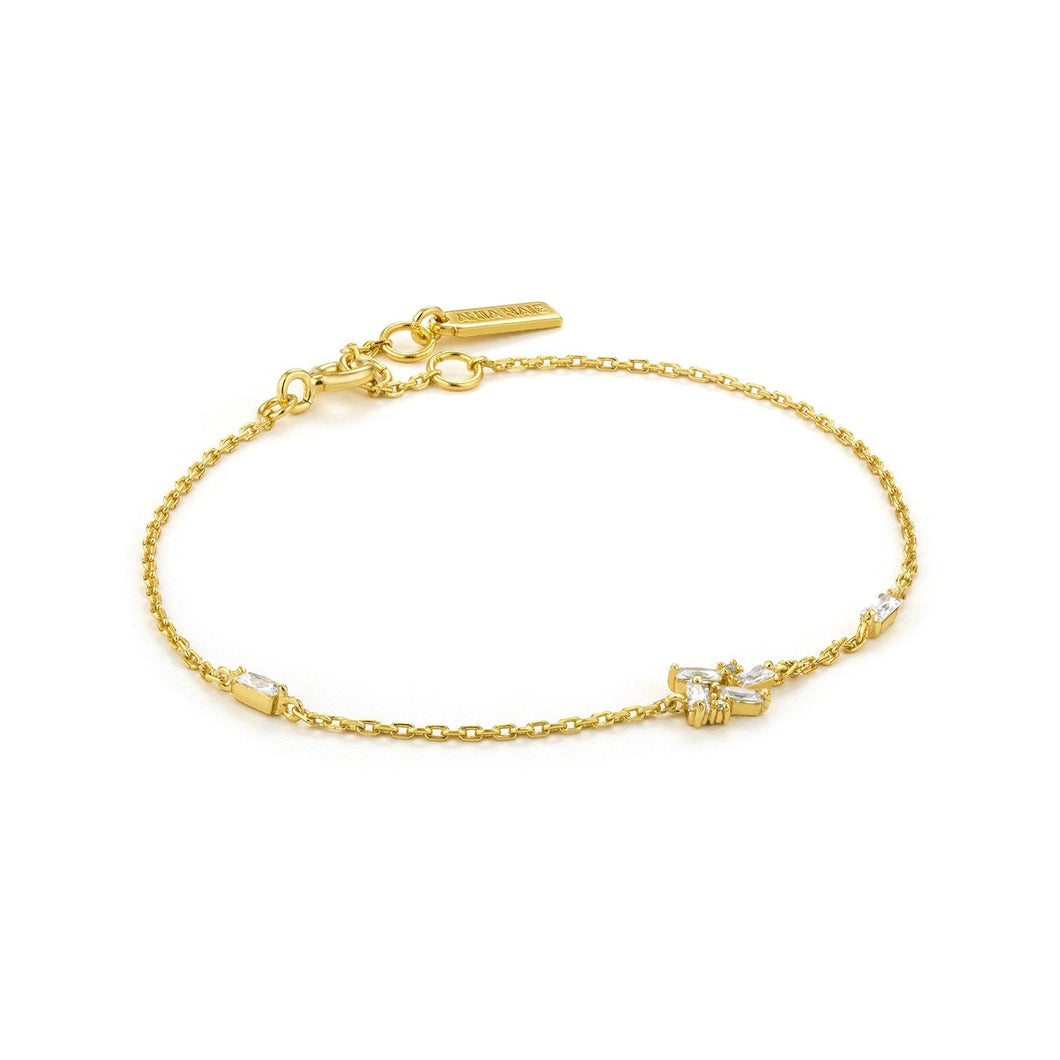 Gold Cluster Bracelet Jewellery Ania Haie 