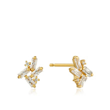 Load image into Gallery viewer, Gold Cluster Stud Earrings Jewellery Ania Haie 
