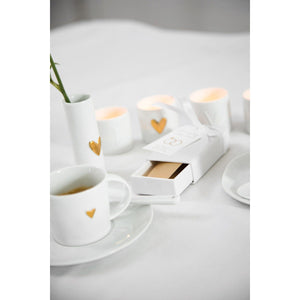 Gold Heart Tea Light Set of 2 Homeware Rader 