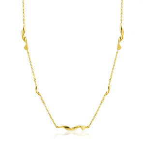Gold Helix Necklace Jewellery Ania Haie 