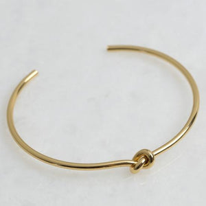 Gold Knot Bangle Jewellery Lisa Angel 