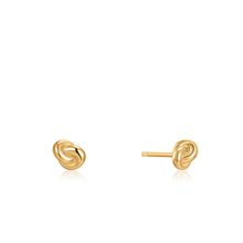 Load image into Gallery viewer, Gold Knot Stud Earrings Jewellery Ania Haie 

