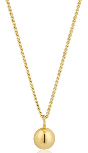 Gold Orbit Ball Necklace Jewellery Ania Haie 