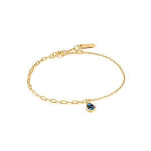 Gold Tidal Abalone Mixed Link Bracelet jewellery Ania Haie 