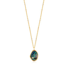 Load image into Gallery viewer, Gold Tidal Abalone Necklace Jewellery Ania Haie 
